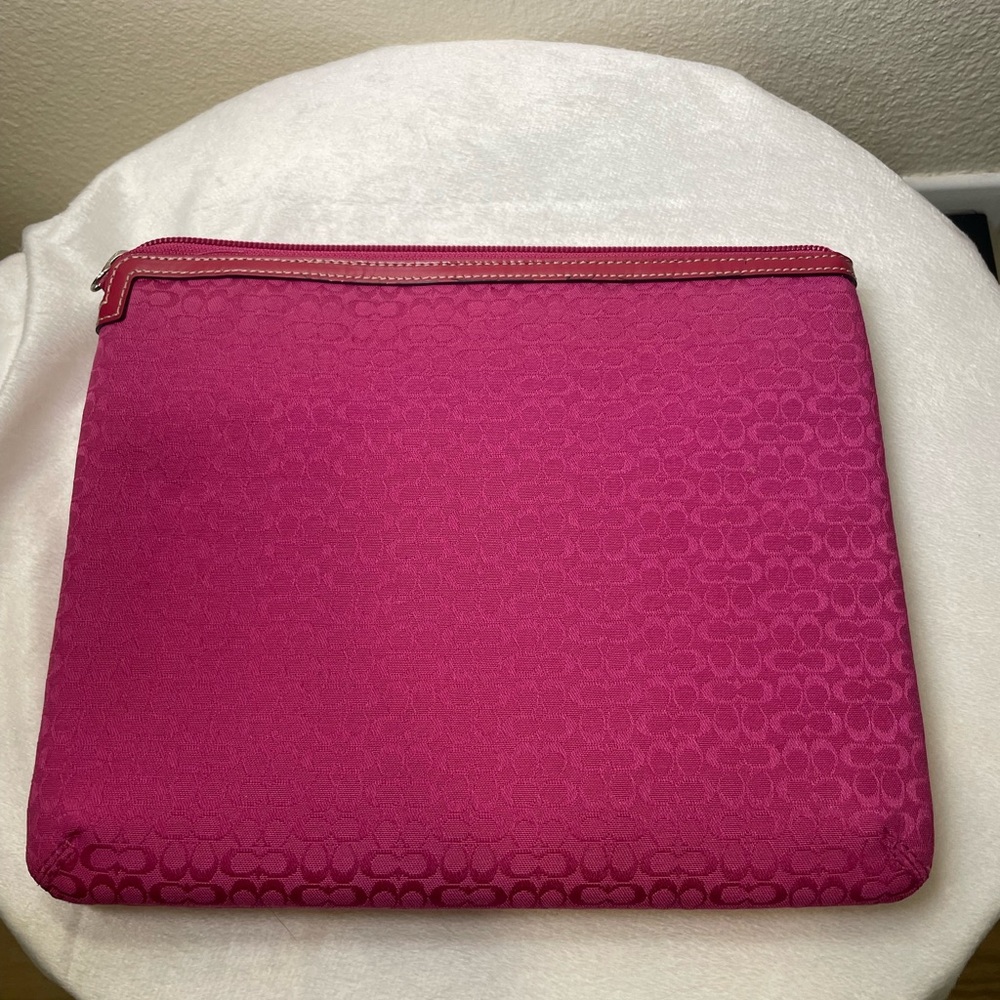 Coach Pink Laptop Case Vintage
